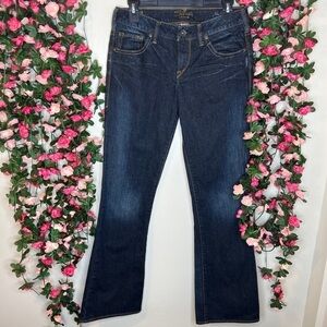 🌹Silver Jeans Aiko Bootcut Dark Wash Blue Denim Jeans Women’s 28x33 Casual